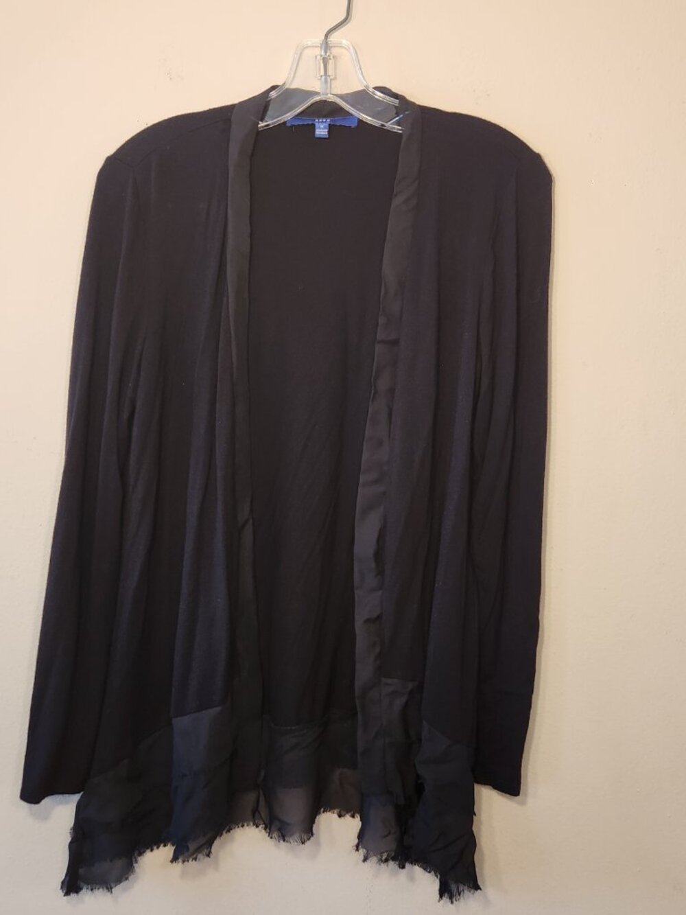 Apt. 9 Black long sleeve light weight Cardigan size M